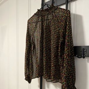 Sheer Gap high neck shirt